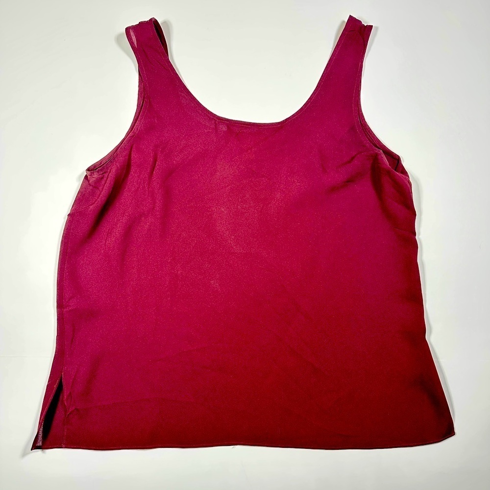 Woman’s Vintage Silk Tank Top HARARI Size Medium​​​​